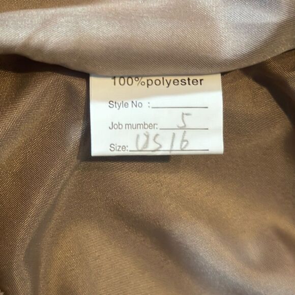 Women’s Gray Chiffon 3 Piece Formal Mother of the Bride Pants Suit Size 16 NEW - Picture 14 of 14